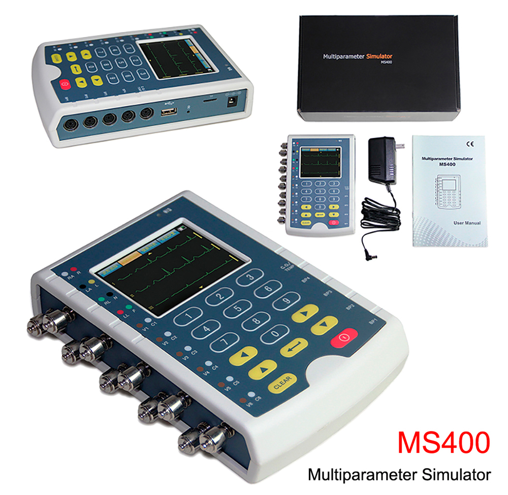 Simulador de ECG multiparámetros de paciente CONTEC MS400 SonoMex